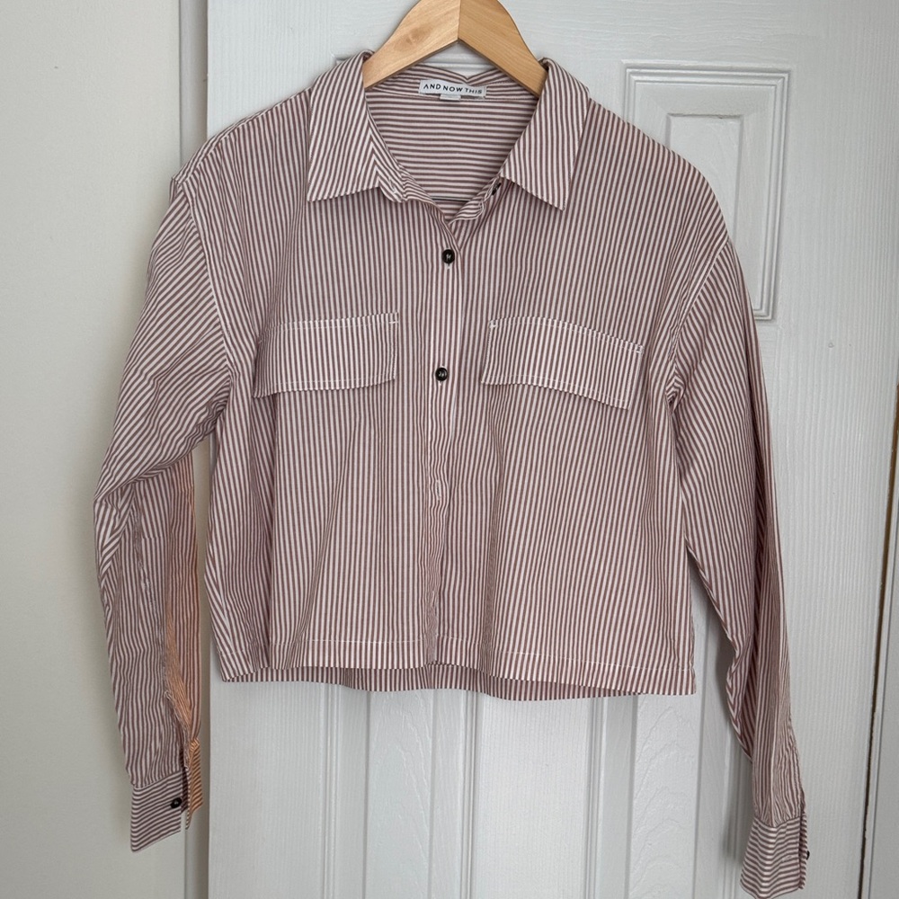 Striped Crop Shirt